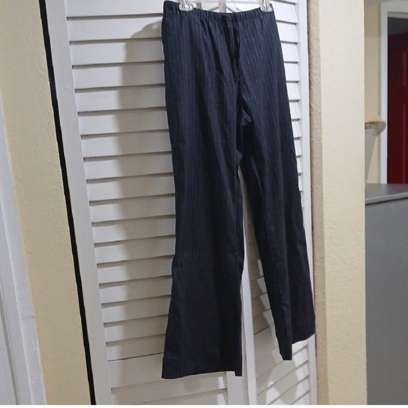 Silence +Noise Grey White Pin Striped Pants - Picture 1 of 6